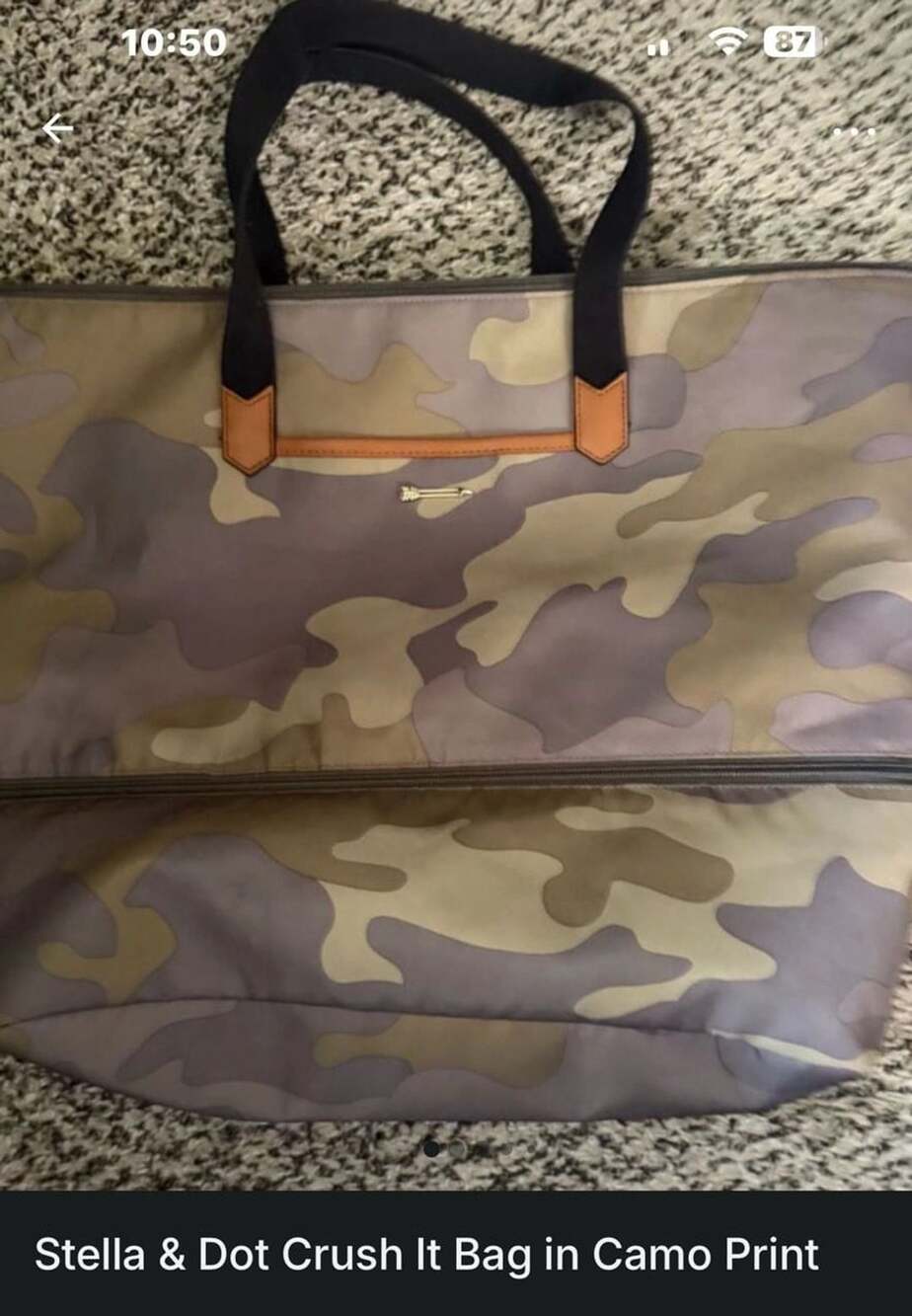 Stella & Dot Crush It Bag in Camo Print